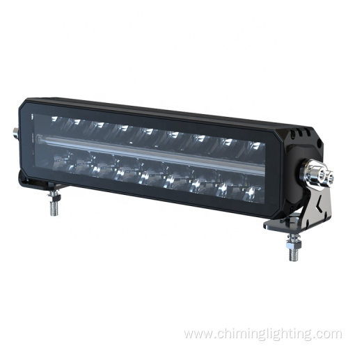 Chiming 12" innovation bezel-less design edgeless dual row OSRAM chip DT plug white amber led truck light bar